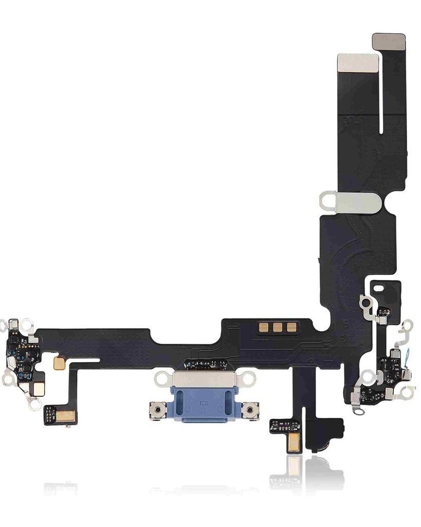 Connecteur de charge avec nappe compatible iPhone 14 Plus - Aftermarket Plus - Bleu