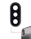 Pack de 10 Lentilles caméra arrière avec support compatibles iPhone XS - XS Max - Aftermarket Plus - Argent