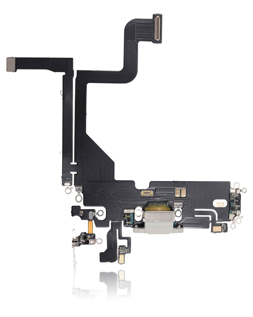 Connecteur de charge avec nappe compatible iPhone 13 Pro - Aftermarket Plus - Argent