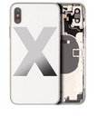 Châssis avec nappes pour iPhone X - Grade A - avec logo - Argent