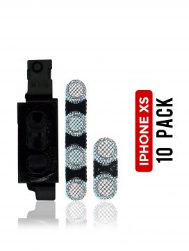 Grille anti-poussière micro et haut parleur Pour iPhone XS - sachet de 10 - Blanc