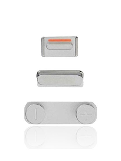 Kit de boutons (Power/Volume/Switch) pour iPhone 5S / SE (2016) - Argent