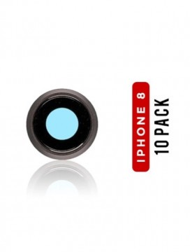 Lentille caméra arrière avec support pour iPhone 8 / SE (2020) / SE (2022) - Gris sidéral - Pack de 10