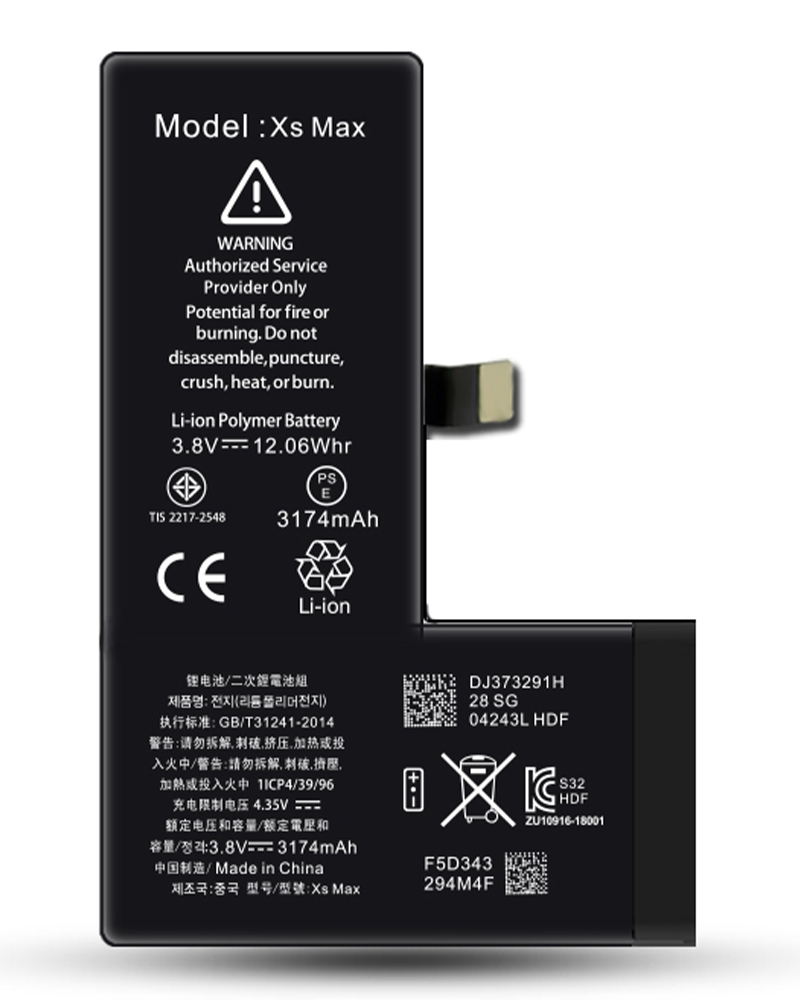 Batterie iPhone XS Max - 3174mAh - adhésif inclus