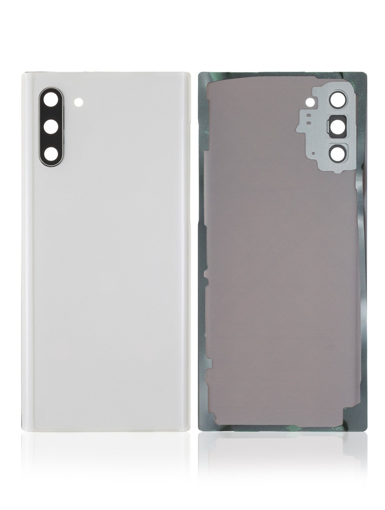 Vitre arrière (avec vitre caméra) pour SAMSUNG Note 10 - N970 - Blanc (sans logo)