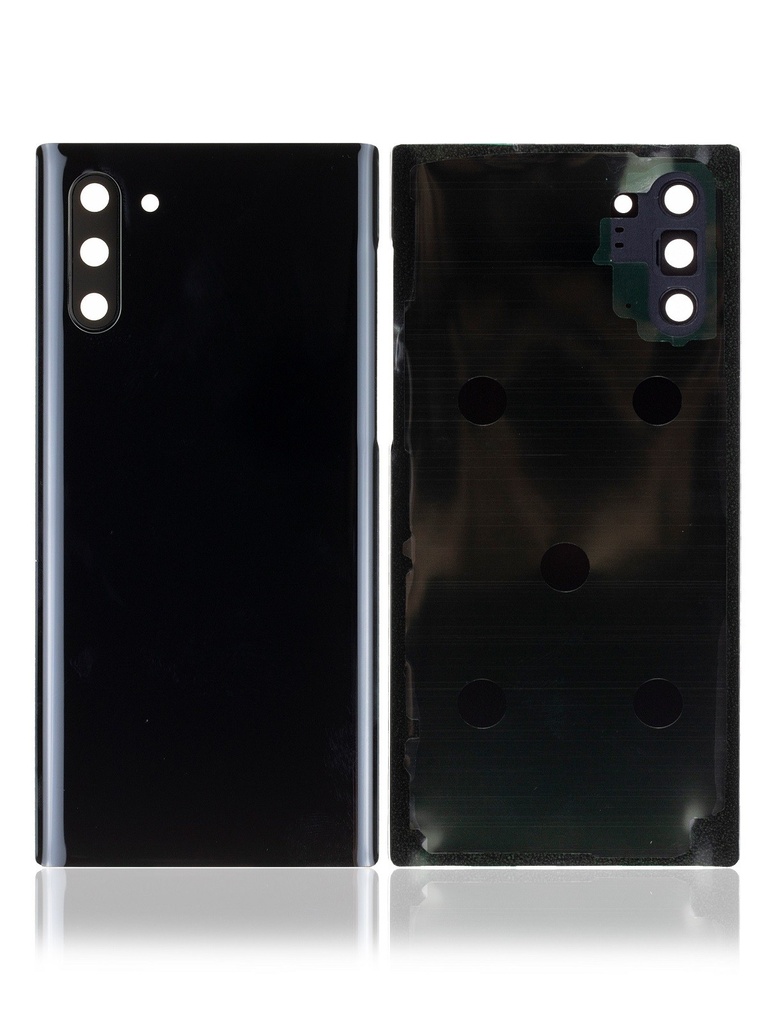 Vitre arrière (avec vitre caméra) pour SAMSUNG Note 10 - N970 - Noir (sans logo)