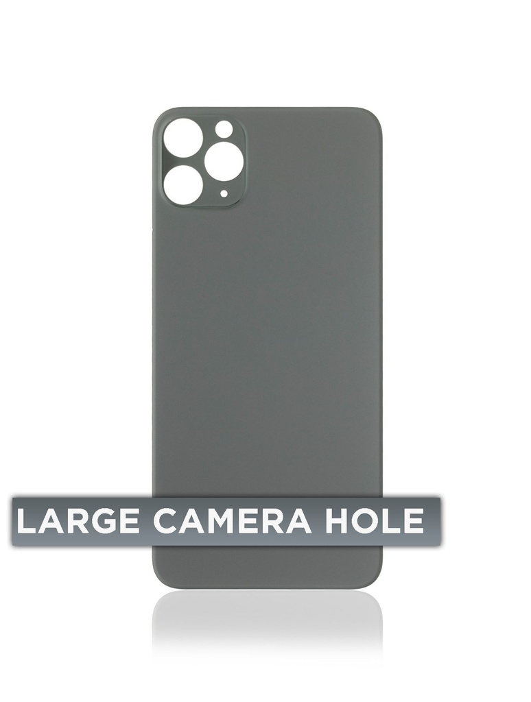 Vitre arrière pour iPhone 11 Pro Max (No Logo / Large Camera Hole) - Vert