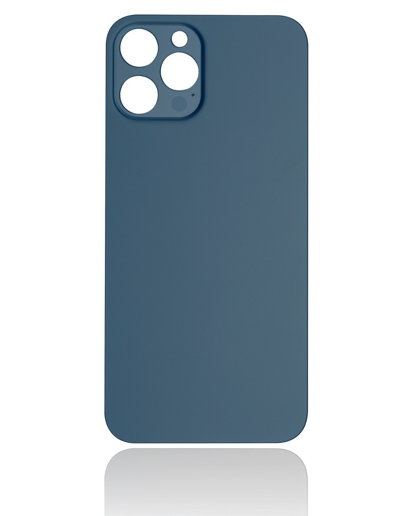 Vitre arrière pour iPhone 12 Pro Max (No Logo / Large Camera Hole) - Bleu Pacifique