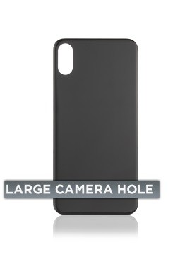 Vitre arrière pour iPhone XS (No Logo / Large Camera Hole) - Gris sidéral
