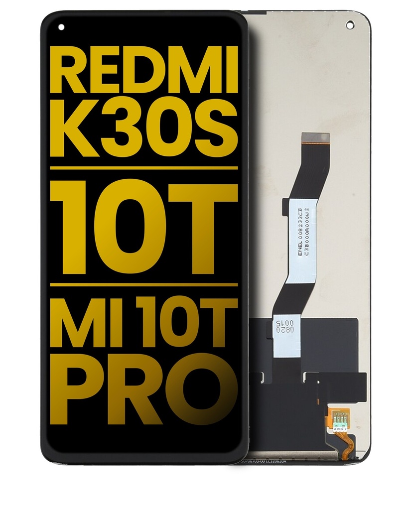 Bloc écran LCD sans châssis compatible XIAOMI Redmi K30S - Mi 10T - Mi 10T Pro- Reconditionné - Noir