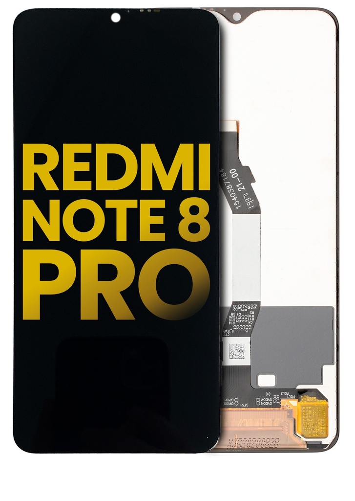 Bloc écran LCD compatible pour XIAOMI REDMI NOTE 8 PRO (sans chassis) - Reconditionné - NOIR