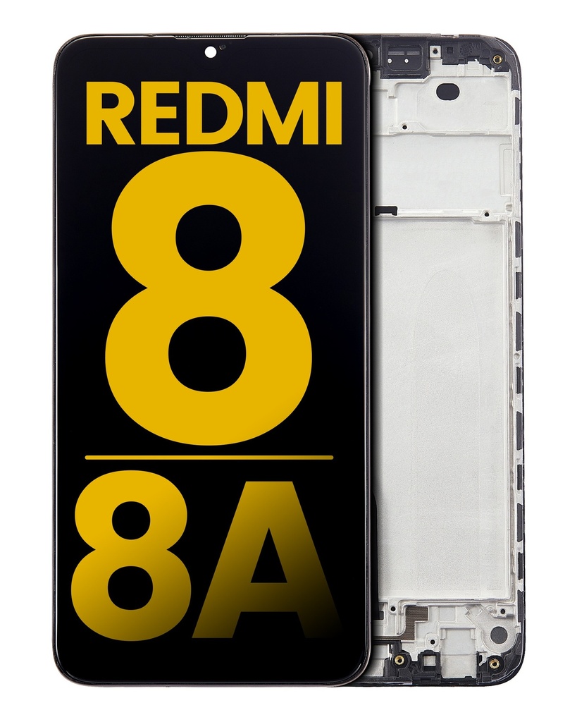 Bloc écran LCD compatible pour XIAOMI Redmi 8 / 8A (avec chassis) - Reconditionné