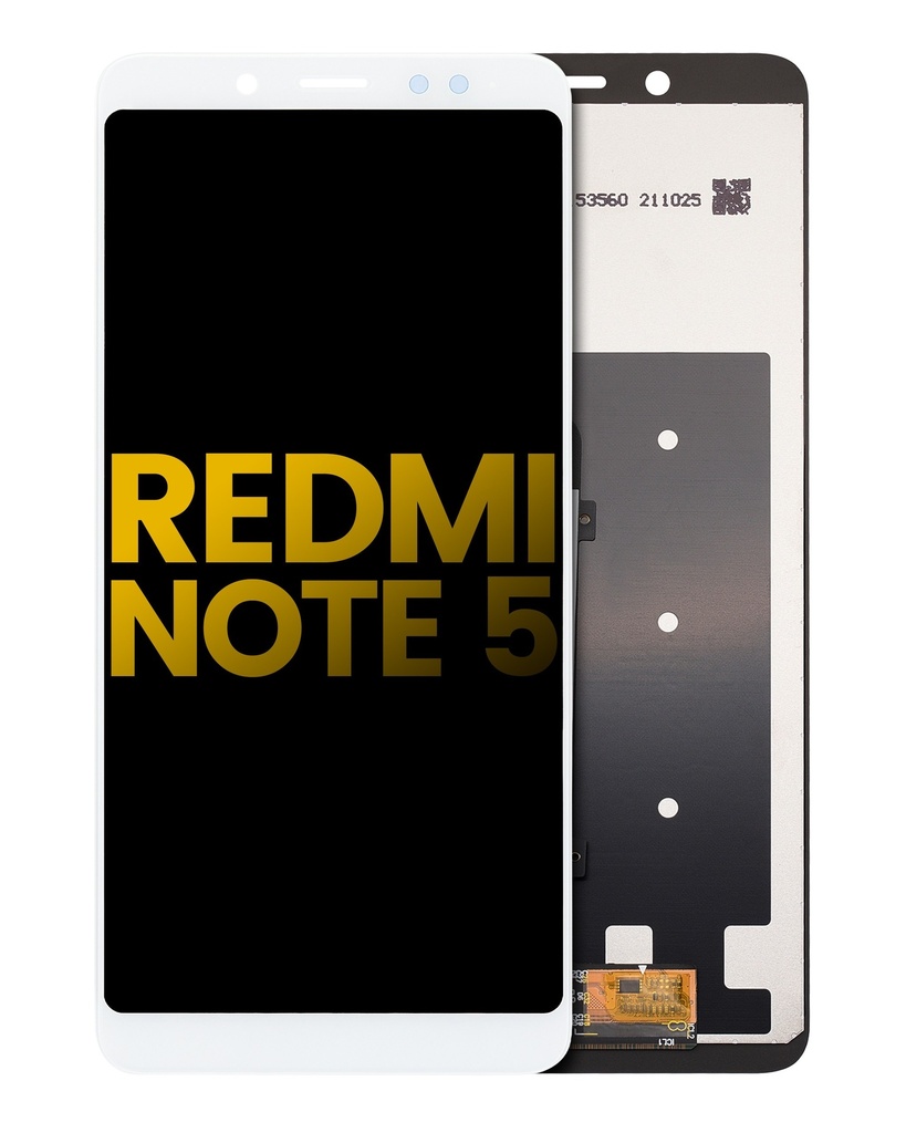 Bloc écran LCD compatible pour XIAOMI Redmi Note 5 (sans chassis) - Reconditionné - Blanc