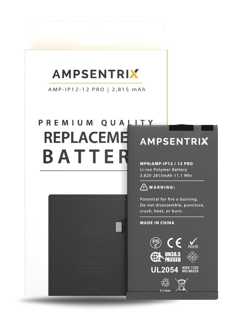 Batterie pour iPhone 12 / 12 Pro - AmpSentrix