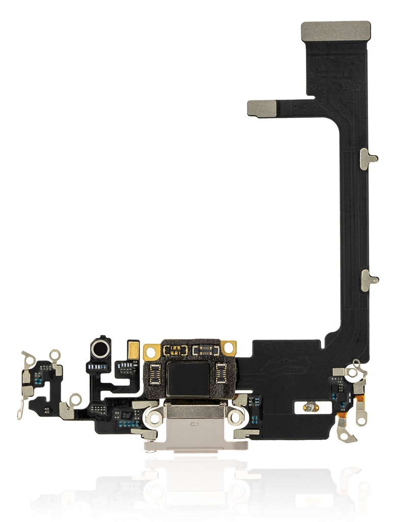 Connecteur de charge compatible pour iPhone 11 Pro - Argent