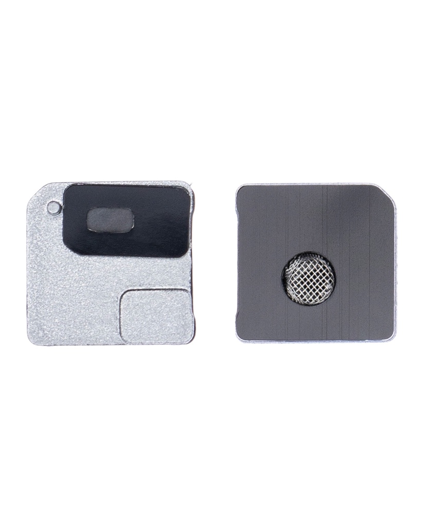Grille pour micro de caméra arrière compatible pour iPhone 12 Mini - Blanc - Pack de 10