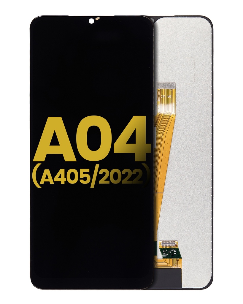 Bloc écran LCD sans châssis compatible Samsung Galaxy A04 A045 2022 - Reconditionné - Toutes couleurs