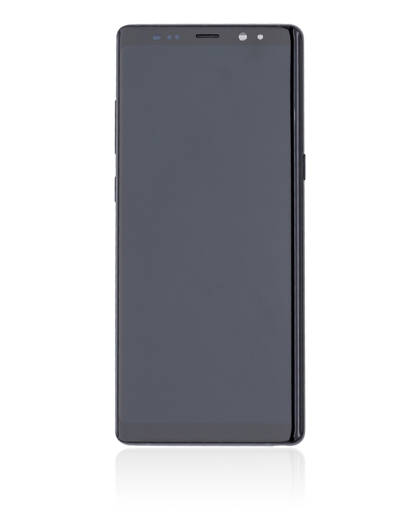 Bloc écran OLED avec châssis compatible SAMSUNG Note 8 - Reconditionné - Noir