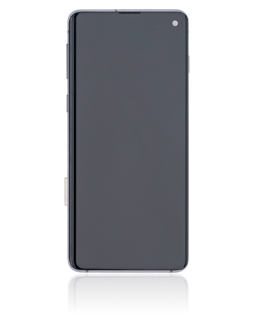 Bloc écran OLED avec châssis pour SAMSUNG S10 - Reconditionné - Gris