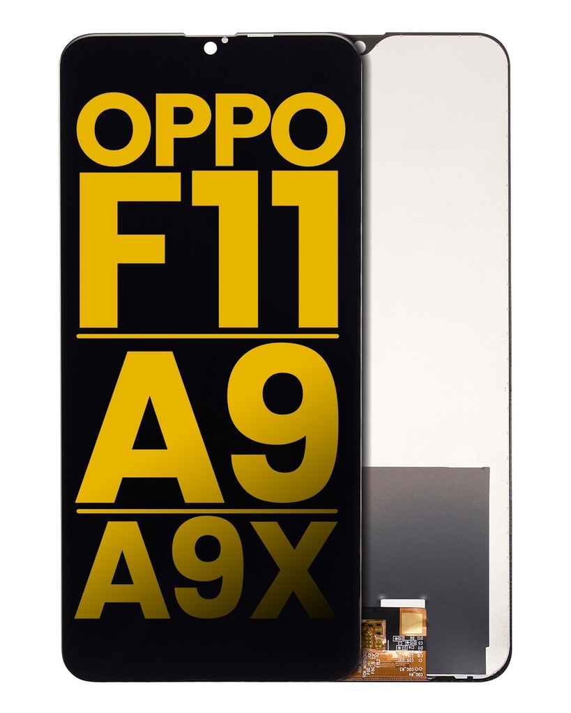 Bloc écran LCD sans châssis compatible Oppo F11 - A9 - A9X - Reconditionné - Toute couleur
