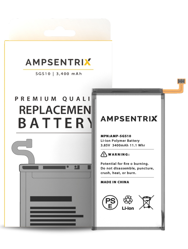 Batterie compatible pour SAMSUNG S10 - Ampsentrix