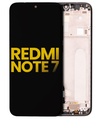 Bloc écran LCD avec châssis compatible pour Xiaomi Redmi Note 7-7 Pro - Reconditionné - Noir