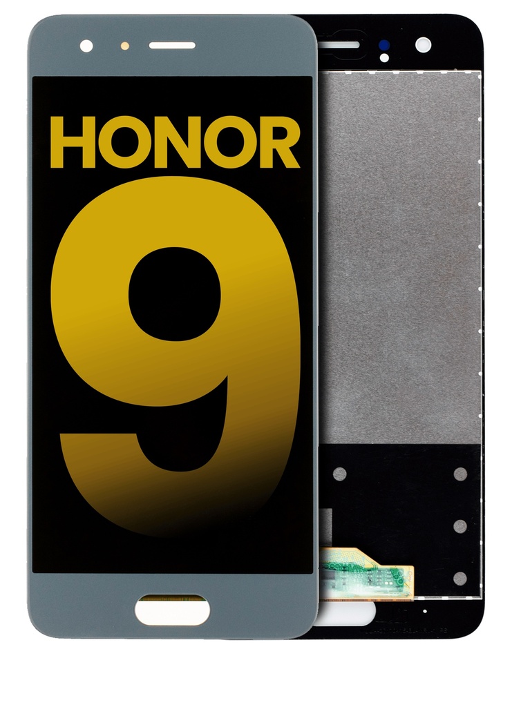 Bloc écran LCD sans châssis compatible Honor 9 - Reconditionné - Gris