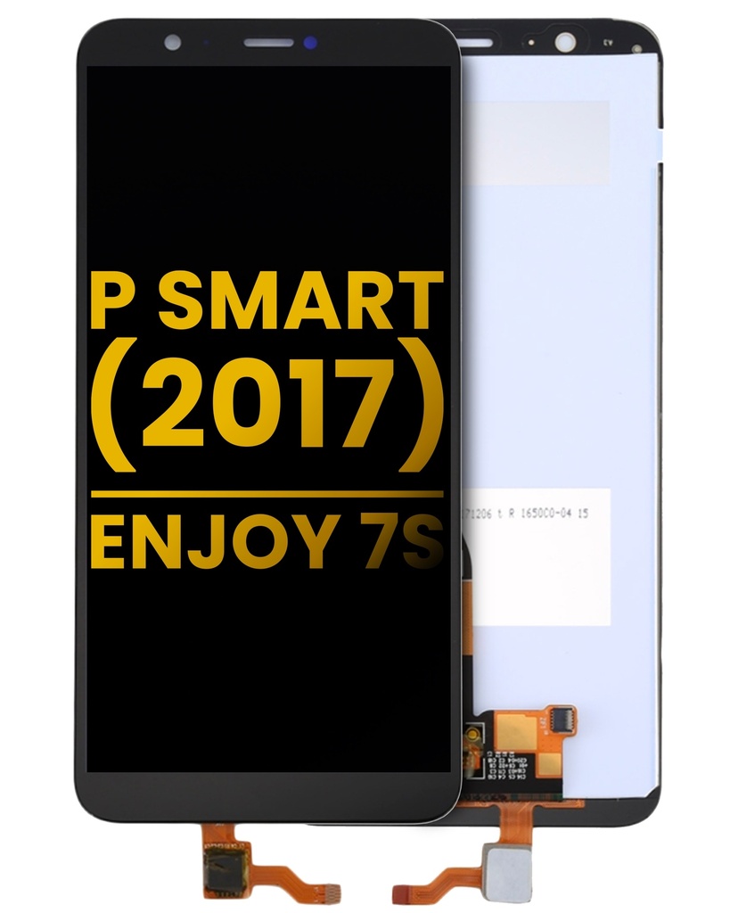 Bloc écran LCD sans châssis compatible Huawei P Smart 2017 - Enjoy 7S - Reconditionné - Noir