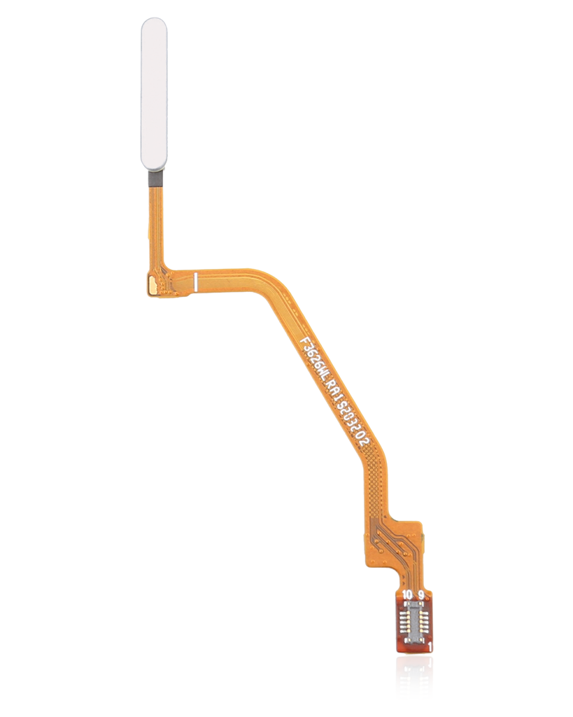 Lecteur d'Empreintes Digitales avec nappe Compatible  Xiaomi Redmi Note 9S - Blanc Glacier