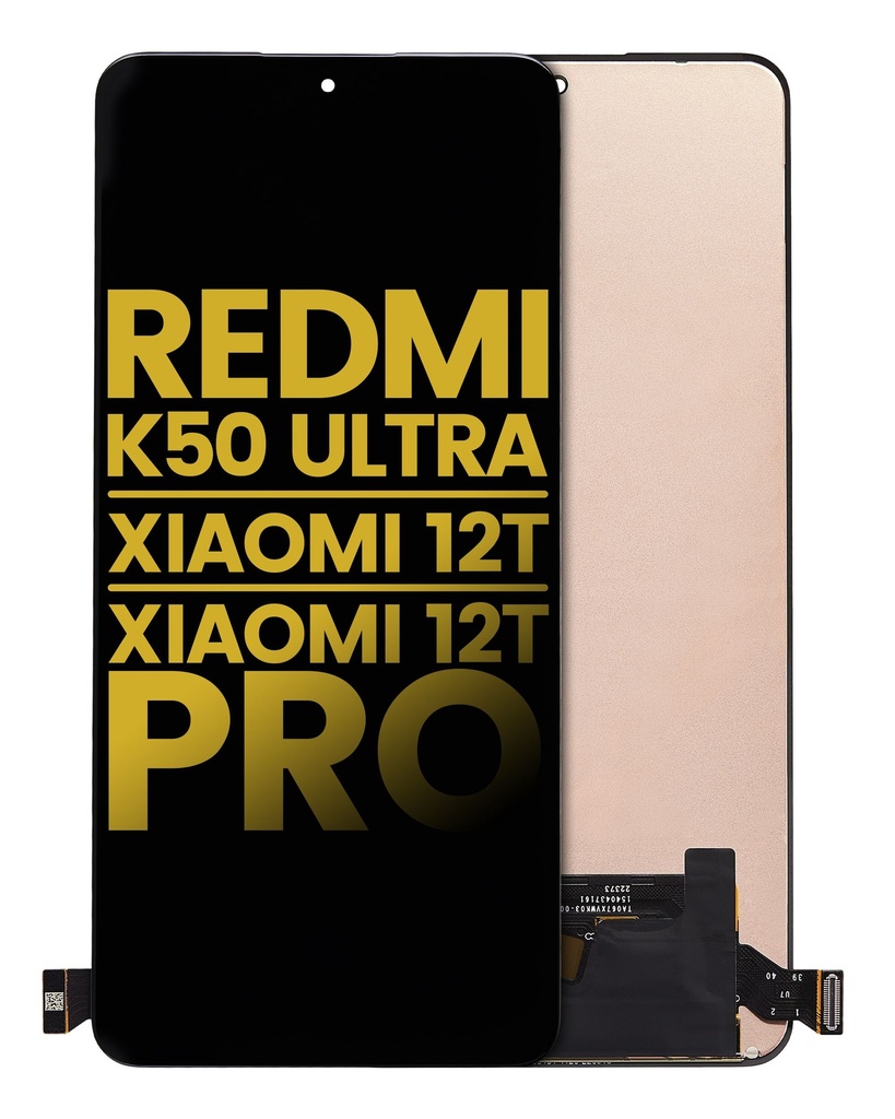 Bloc écran OLED sans châssis compatible Xiaomi Redmi K50 Ultra - 12T - 12T Pro - Reconditionné - Toutes couleurs