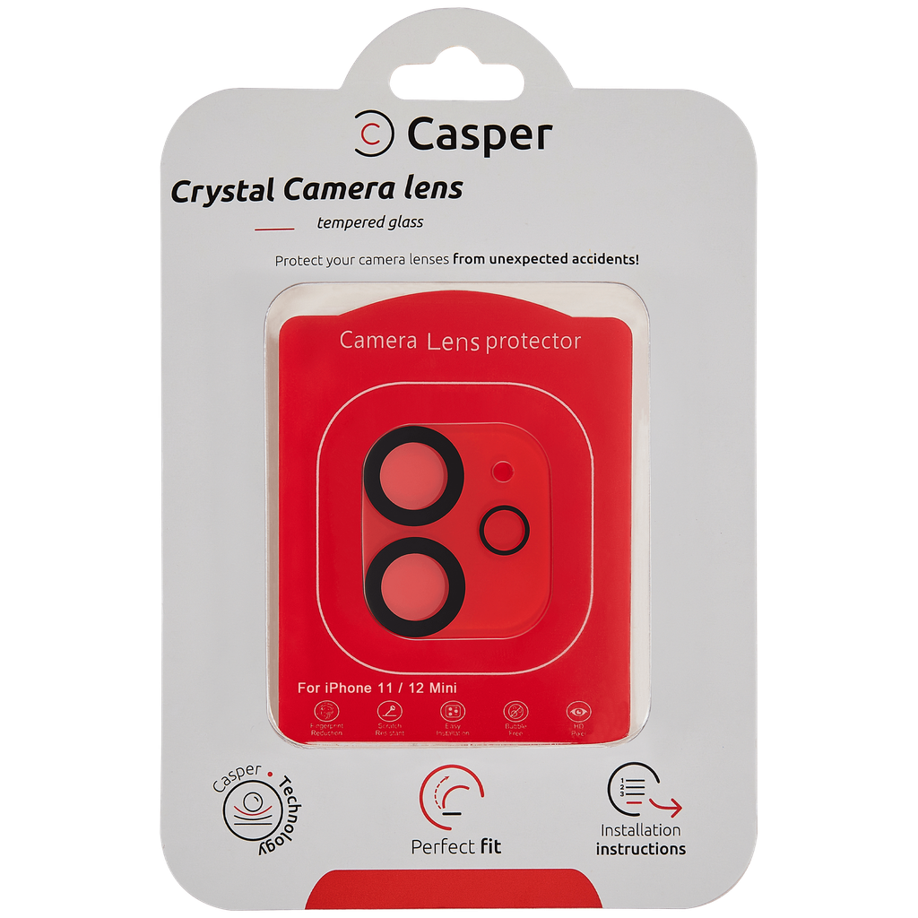 Verre full cover camera pour iPhone 11 - 12 Mini Apple - Casper