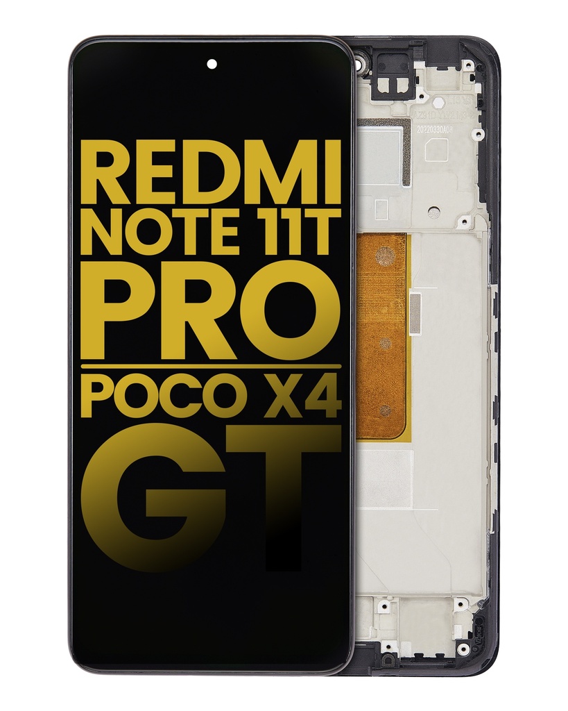Bloc écran LCD avec châssis Compatible pour Xiaomi Redmi Note 11T Pro - Xiaomi Poco X4 GT - Reconditionné - Toutes couleurs