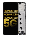 Bloc écran LCD avec châssis compatible Honor X9 - Honor X30 - Honor X9 5G - Reconditionné - Midnight Black