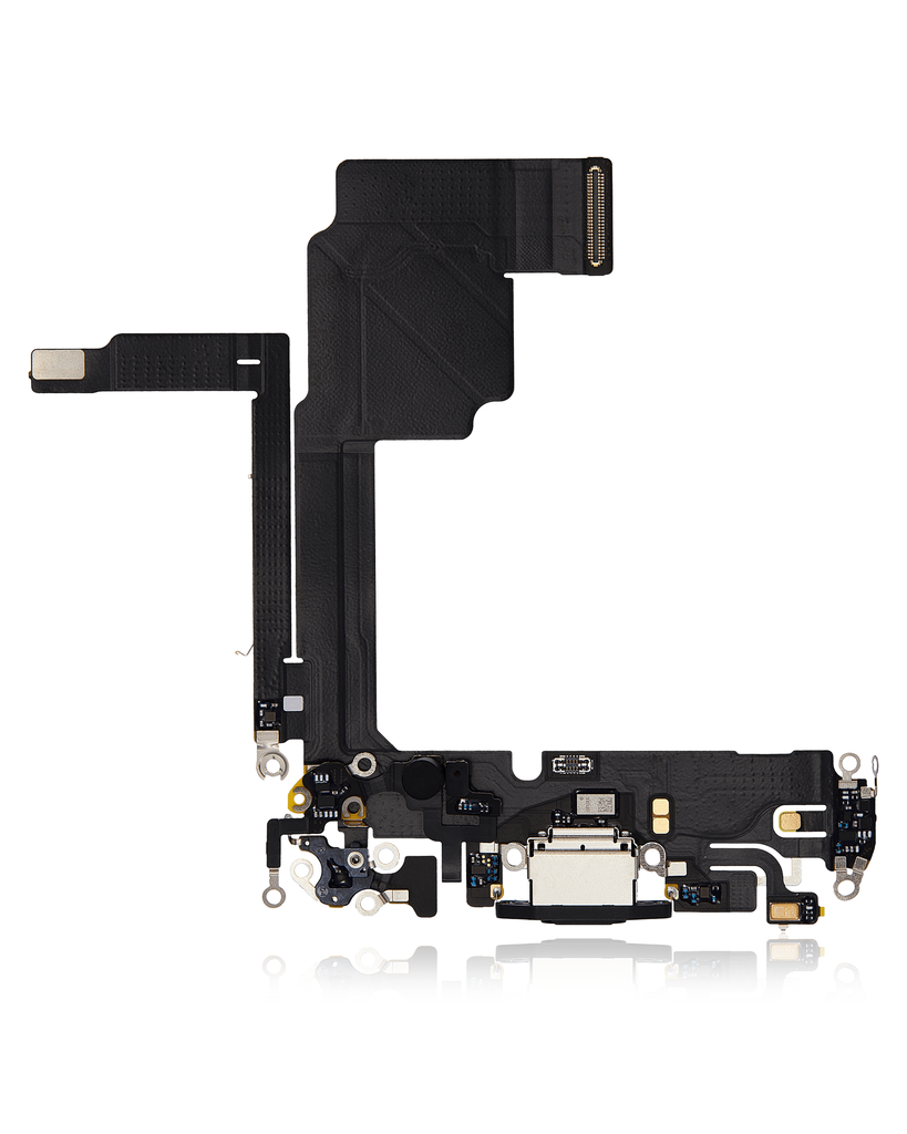 Connecteur de charge avec nappe compatible iPhone 15 Pro - Premium - Noir Titane