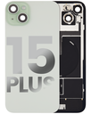 Vitre arrière avec adhésif et MagSafe original pour iPhone 15 Plus - Avec Logo - Grade A - Vert