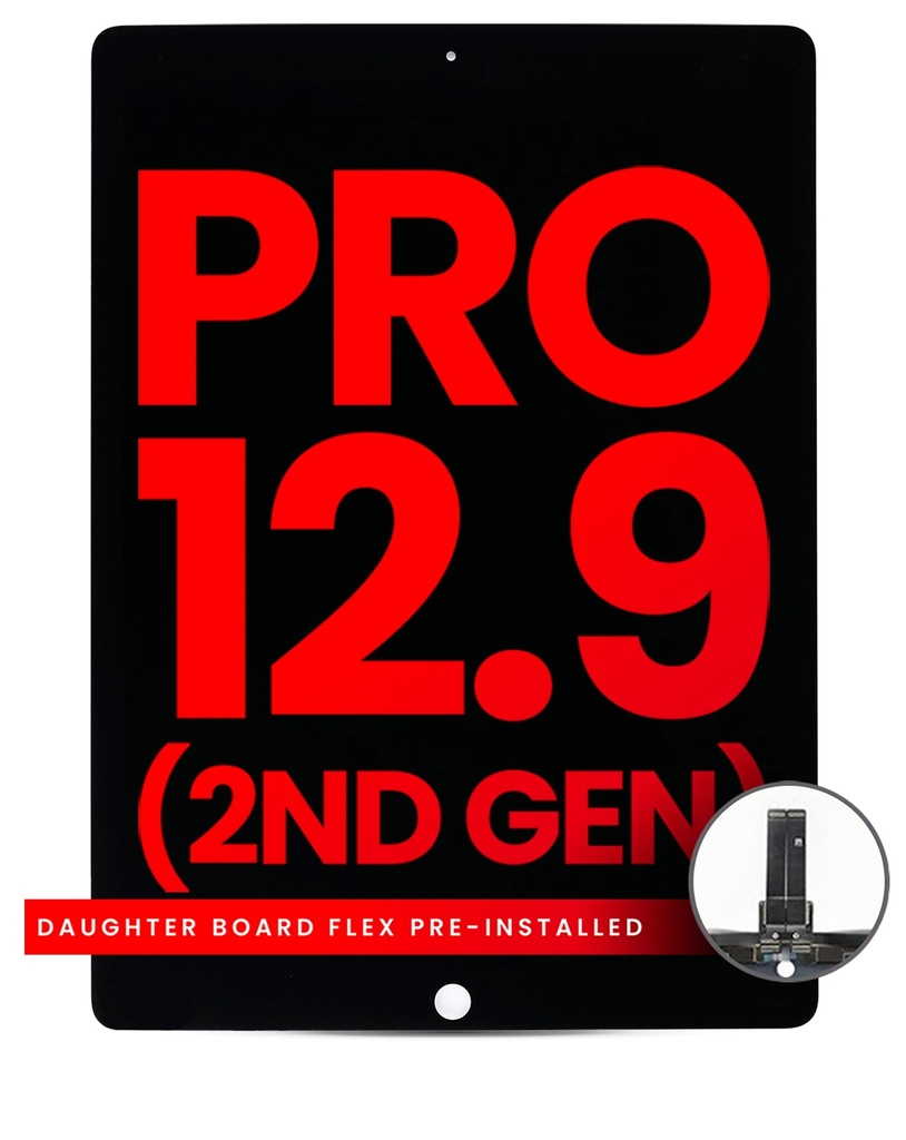 Bloc écran LCD et tactile compatible pour iPad Pro 12,9 2e Gen - Aftermarket Plus -Noir