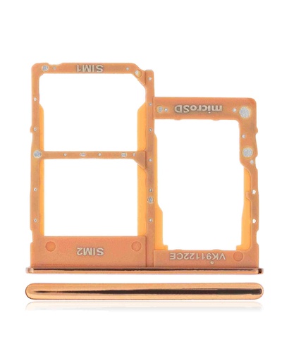 [107082026029] Tiroir SIM double compatible SAMSUNG A40 - A405 2019 - Corail