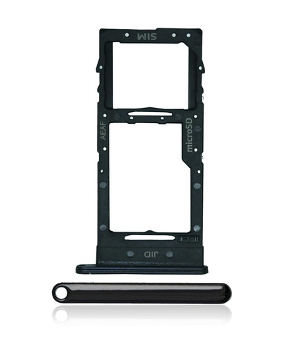 [107082102234] Tiroir SIM double compatible Samsung Galaxy A51 5G A516 2020 - Prism Cube Black