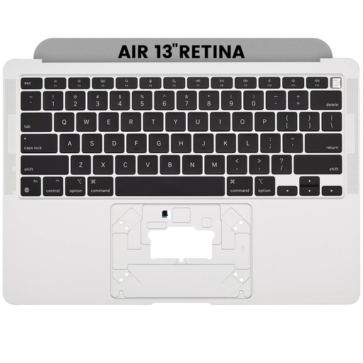 [6776.5384] Top case avec clavier AZERTY pour MacBook Air 13" Retina A2337 - Fin 2020 - Argent