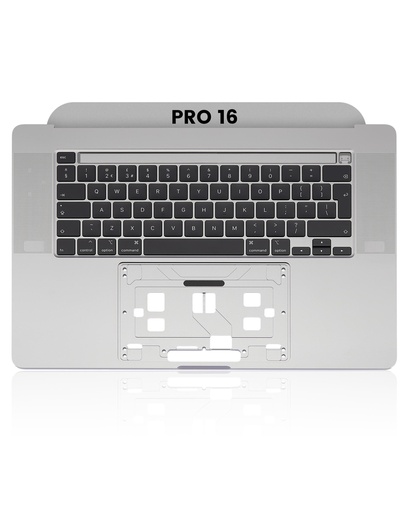 [6776.5392] Top case avec clavier AZERTY pour MacBook Pro 16" A2141 - Milieu 2019 - Gris