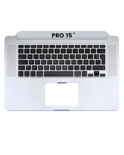 [6776.5397] Top case avec clavier AZERTY pour MacBook Pro 15" Retina A1398 - Milieu 2015
