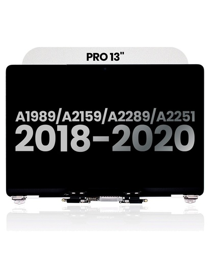 [6776.4654] Bloc écran LCD pour MacBook Pro 13" - A1989 (fin 2018 - déb 2019) / A2159 (mi 2019) / A2289 - A2251 (mi 2020) - Argent