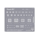 Stencil pochoir de rebillage pour SAMSUNG  Séries A60 à A90 - A10S - A605F - A705F - A920F - SDM450 - 660 - SM6150 - MT6762 CPU Universal - Qianli QS140