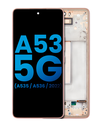 Bloc écran LCD avec châssis - sans capteur d'empreintes digitales compatible Samsung Galaxy A53 5G A536 2022 - Aftermarket: Incell - Pêche