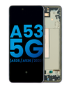 Bloc écran LCD avec châssis - sans capteur d'empreintes digitales compatible Samsung Galaxy A53 5G A536 2022 - Aftermarket: Incell - Noir