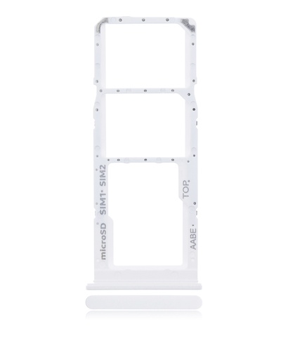 [107082026056] Tiroir SIM double compatible Samsung Galaxy A02 A022 2020 - Blanc