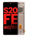 Bloc écran OLED avec châssis pour Samsung Galaxy S20 FE 4G/5G (Compatible) - Cloud Orange