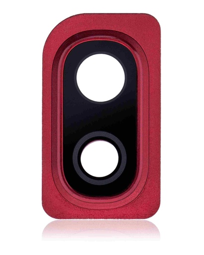 [107082020039] Lentille caméra arrière avec support compatible SAMSUNG A10 - A105 2019 - Rouge
