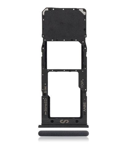 [107082086431] Tiroir SIM compatible Samsung Galaxy A12 A125 2020 - Noir