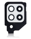 Lentille caméra arrière avec support compatible SAMSUNG A22 4G - A225 2021 - Blanc